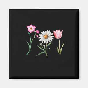 Íman Freesia Daisy Tulip Flor Subtil Haste Nature Resi
