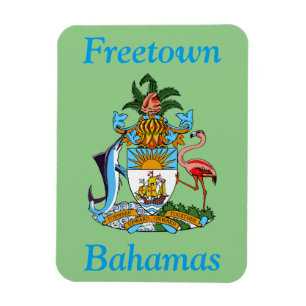 Íman Freetown, Bahamas com Casaco de Armas (Eleuthera)