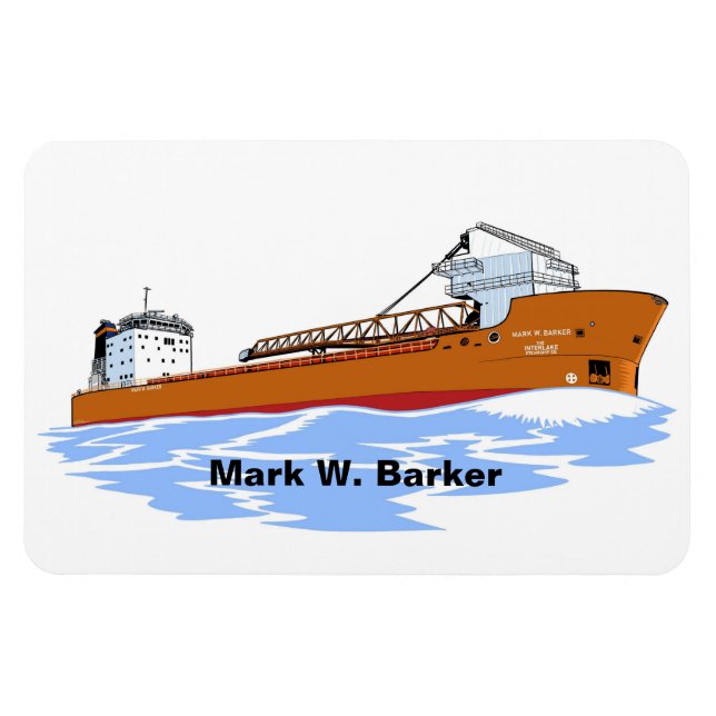 Íman Freighter Mark W. Barker Magnet (Horizontal)