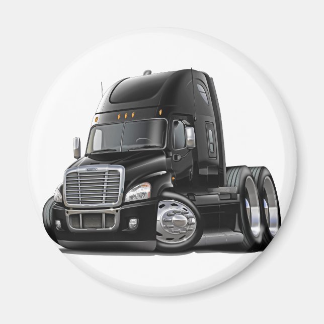 Íman Freightliner Cascadia Black Truck (Frente)