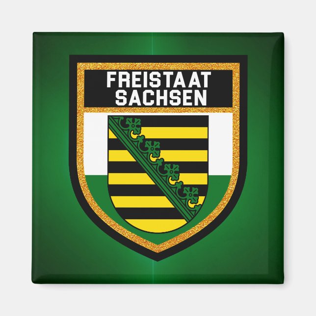 Íman Freistaat Sachsen Flag (Frente)