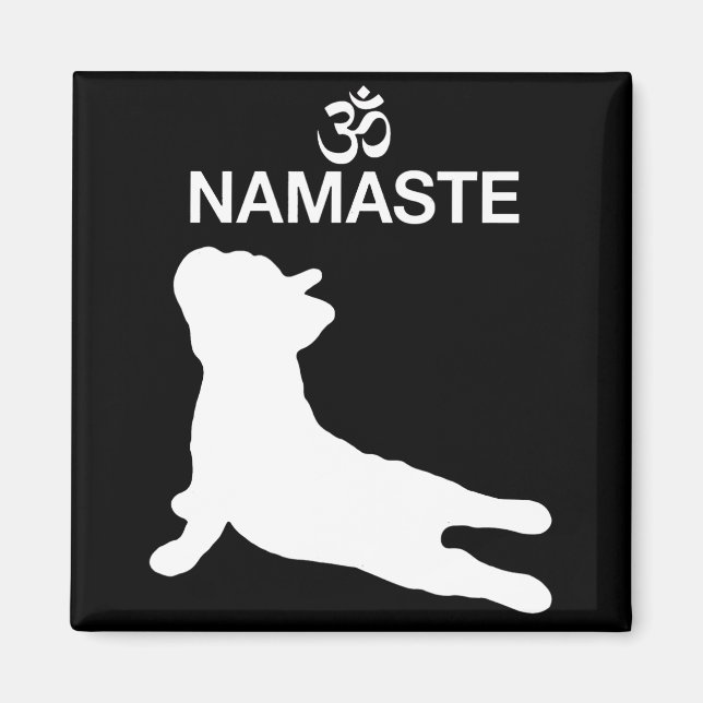 Íman French Gift | Namaste French Bulldog Gift (Frente)