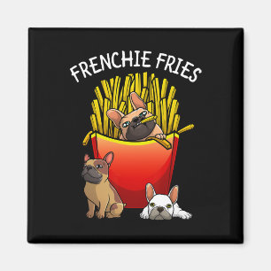 Íman Frenchie Fries Francês Buldogue Homens Mulheres Cr
