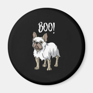 Íman Frenchie Ghost Costume Funny Bulldog Halloween