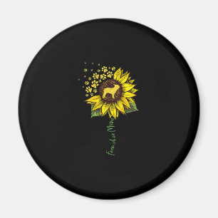 Íman Frenchie Mãe Sunflower French Bulldog Gift