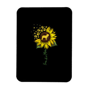 Íman Frenchie Mãe Sunflower French Bulldog Gift