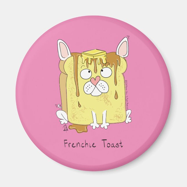 Íman Frenchie Toast French Bulldog Magnet (Frente)