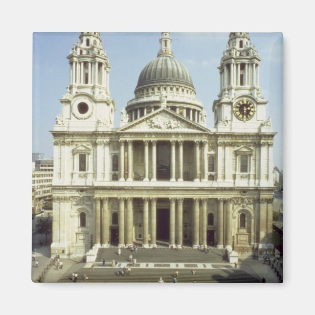 Íman Frente oeste de Ruas. Catedral de Paul, projetada  (Frente)