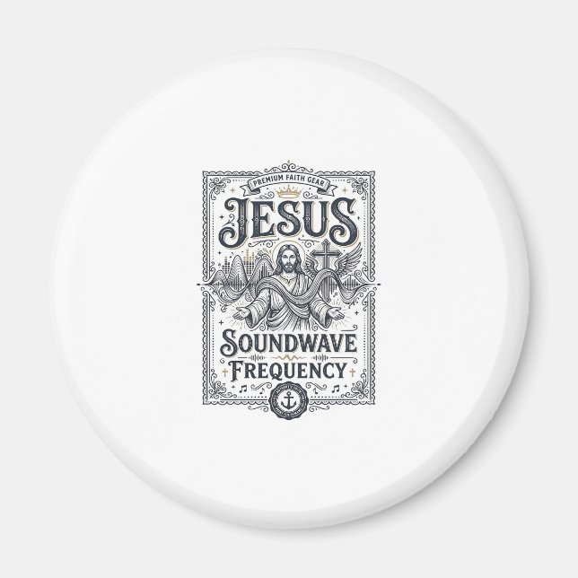 Íman Frequência da Onda Sonora de Jesus Frequência da O (Frente)