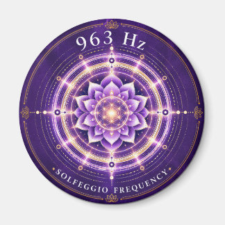 Íman Frequência Solfeggio 963 Hz Ímã | Flor da Vida
