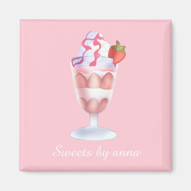 Íman Fresas Con Crema Mexicanas (Frente)