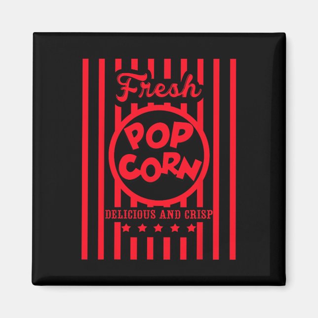 Íman Fresco De Pipoca Para Halloween (Frente)