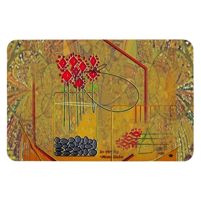 Íman "Fresh Flowers Always Make My Day" Magnet (Horizontal)