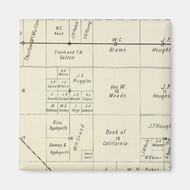 Íman Fresno County, Califórnia (Frente)