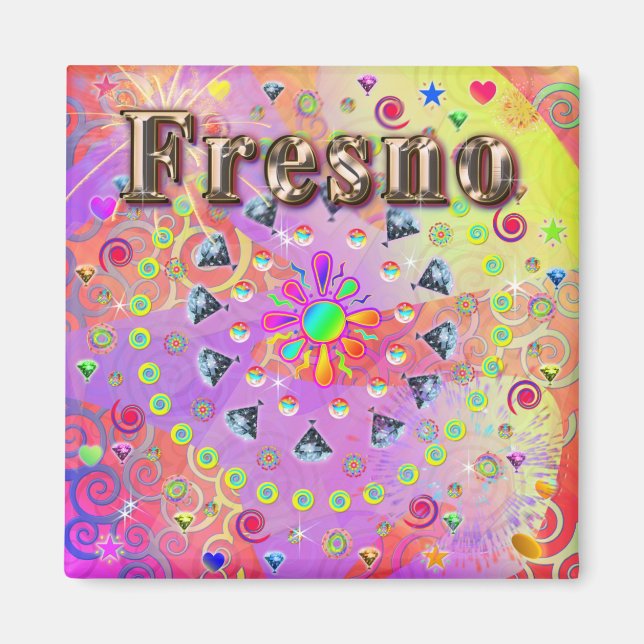 Íman Fresno Lucky Ouro Magnet (Frente)