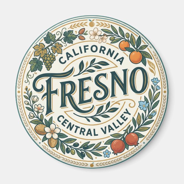 Íman Fresno Vale Central da Califórnia EUA (Frente)