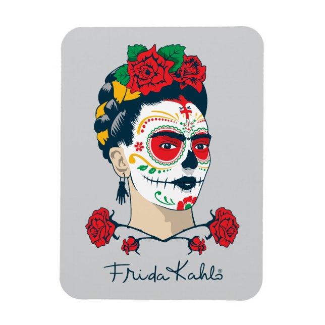 Íman Frida Kahlo | El Día de los Muertos (Vertical)