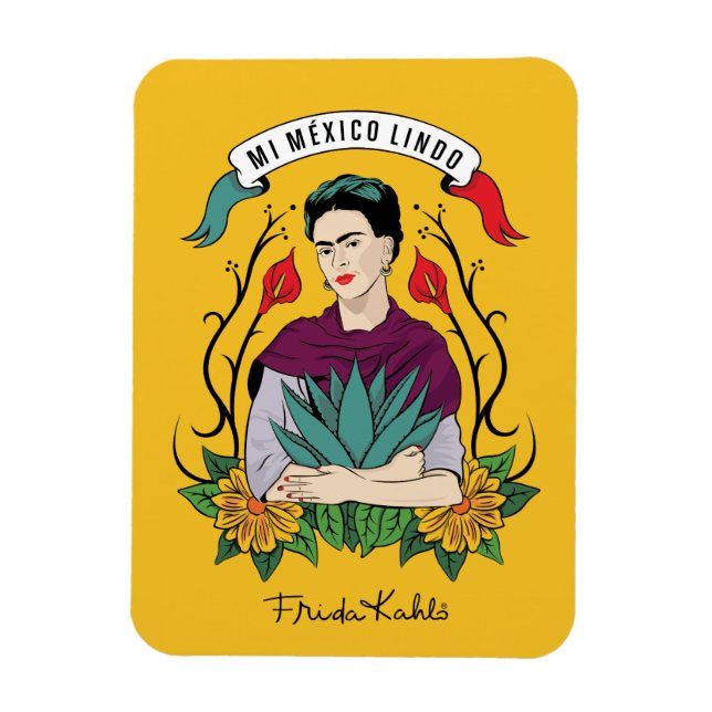 Íman Frida Kahlo | Mi Mexico Lindo (Vertical)