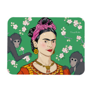 Íman Frida Kahlo Monkey Graphic