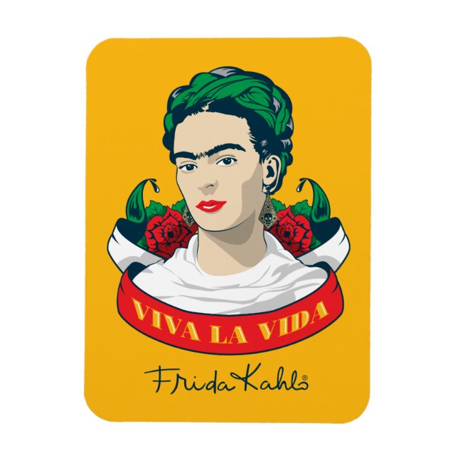 Íman Frida Kahlo | Viva la Vida (Vertical)