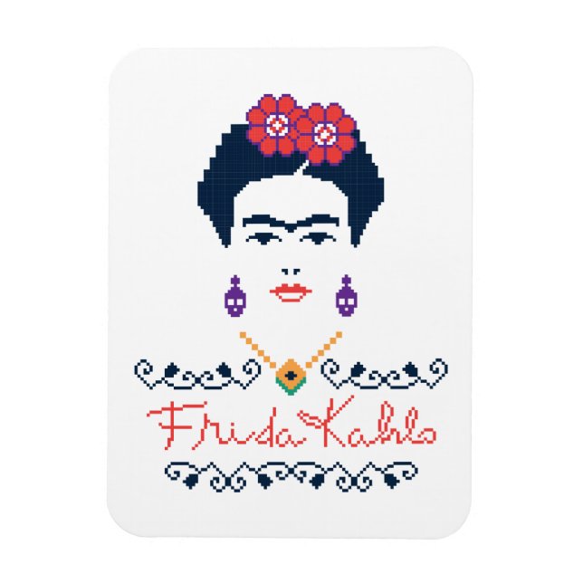 Íman Frida Kahlo | Viva México (Vertical)