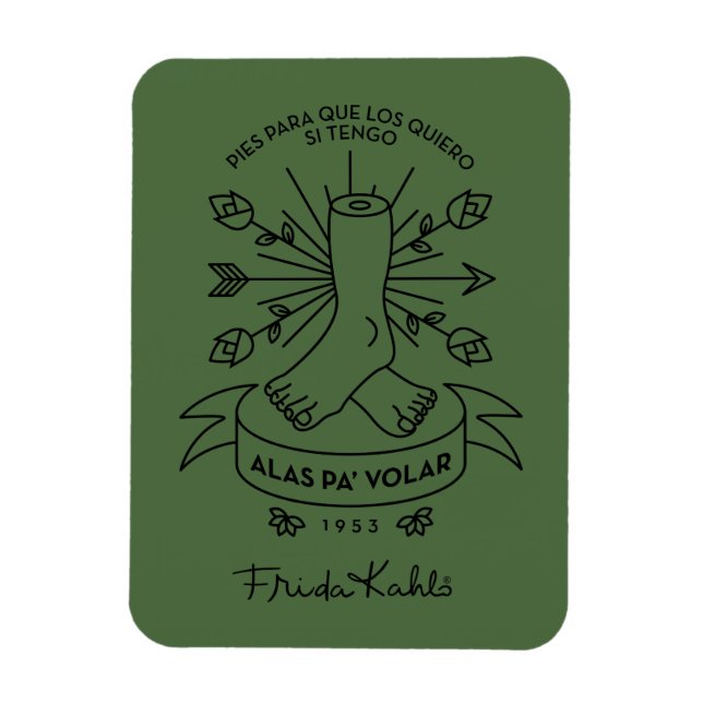 Íman Frida Kahlo | Voo das asas (Vertical)