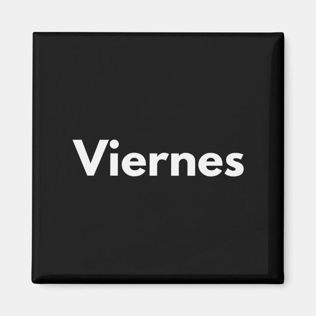 Íman Friday Days Of The Week Español Spanish Language  (Frente)