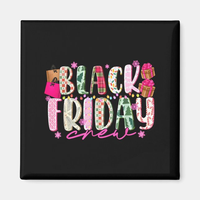 Íman Friday Shopng Crew Christmas Lights Black Shopng F (Frente)