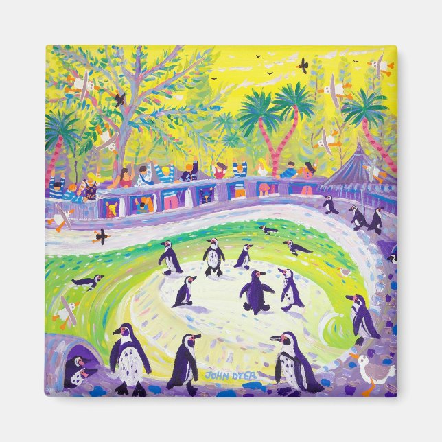 Íman Fridge Art: Peckish Penguins (Frente)