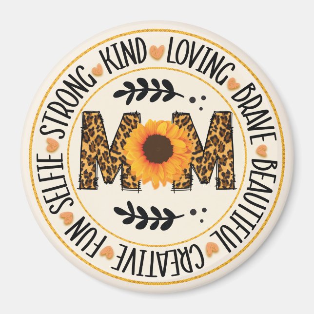 Íman Fridge Decor para a mãe (Frente)