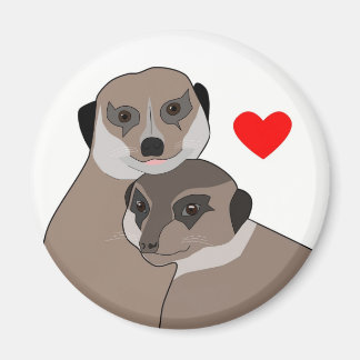 Íman Fridge-Magnet "Meerkats in Love"