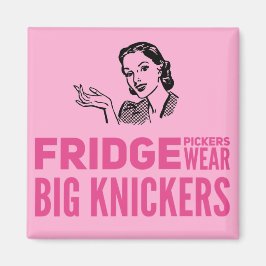 Íman Fridge Pickers veste aspas grandes knickers