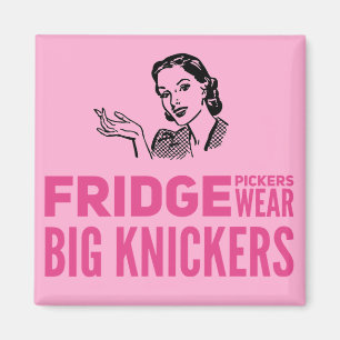 Íman Fridge Pickers veste aspas grandes knickers