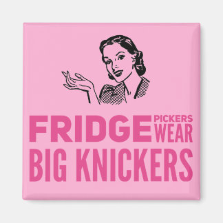 Íman Fridge Pickers veste aspas grandes knickers