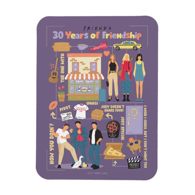 Íman FRIENDS™ | 30 Anos de Amizade (Vertical)