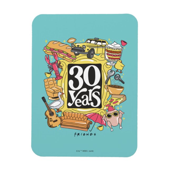 Íman FRIENDS™ | 30 Anos Gráfico (Vertical)