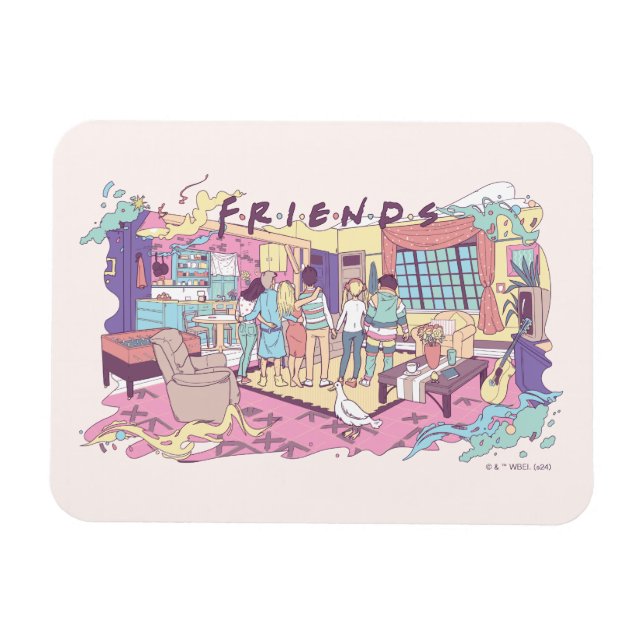 Íman FRIENDS™ | Apartamento Cartoon (Horizontal)