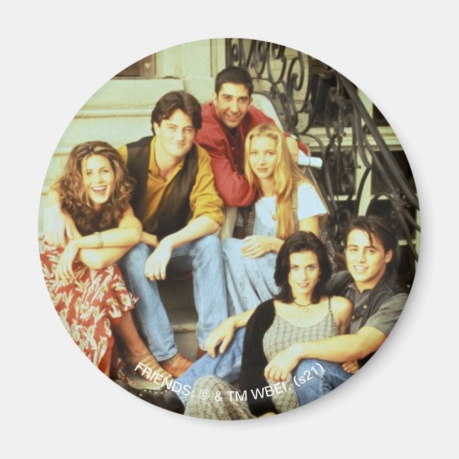 Íman FRIENDS™ | Elenco Sentado no Degrau (Frente)