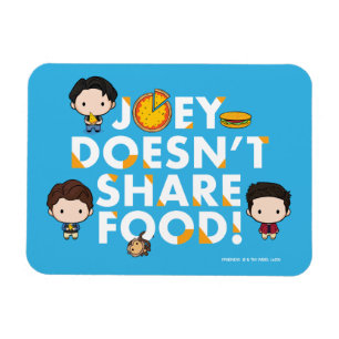 Íman FRIENDS™   Joey Não Divide Comida Chibi