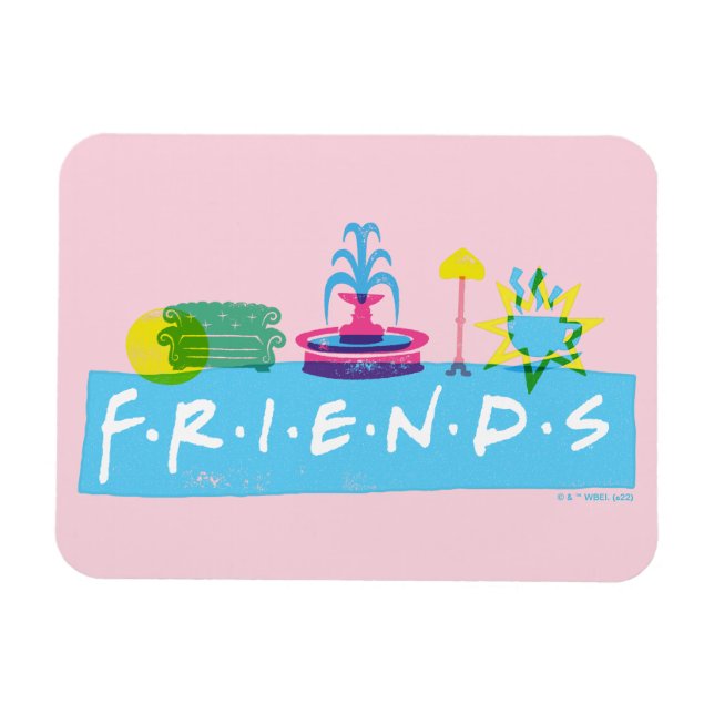 Íman FRIENDS™ | Logotipo com Ícones (Horizontal)