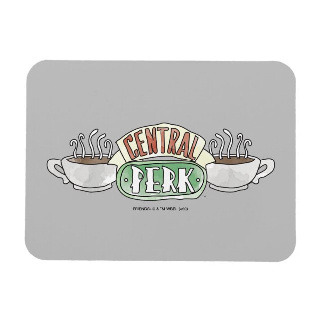 Íman FRIENDS™ | Logotipo de Central Perk em Aquarela (Horizontal)