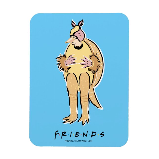 Íman FRIENDS™ | Tatu-Bola de Natal (Vertical)