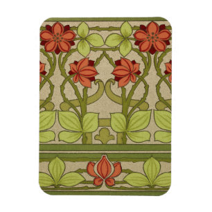 Íman Frieze Border Art Nouveau Floral