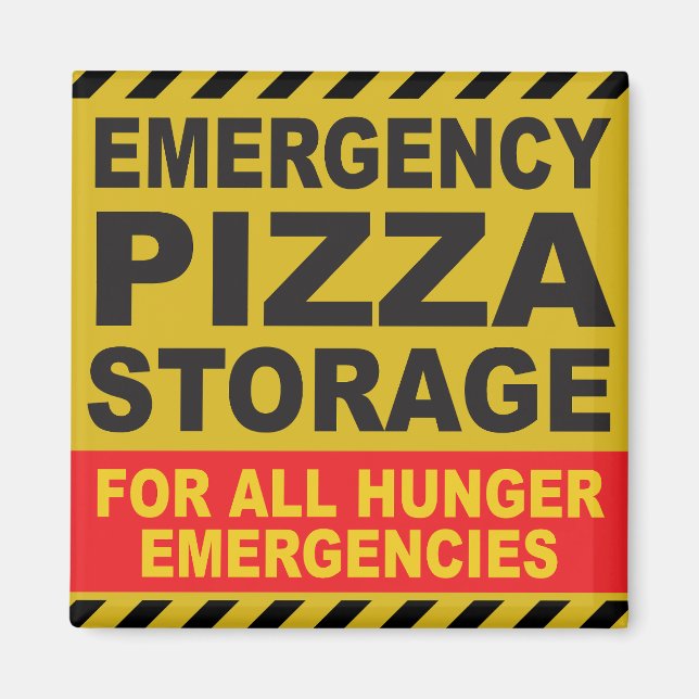 Íman Frigorífico de ARMAZENAMENTO PIZZA (Frente)