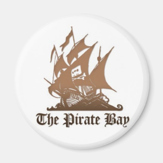 Íman Frigorífico do pirate Bay Magnet (Frente)