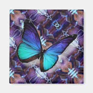 Íman Frigorífico Magnet Blue Butterfly em Fluorite