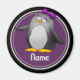Íman Frigorífico Magnet, Name Modelo, Cute Penguin