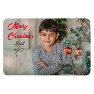 Íman Frigorífico Personalizar Fotografia no Natal 4x6