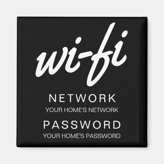 Íman Frigorizador de Senha Wifi (Frente)