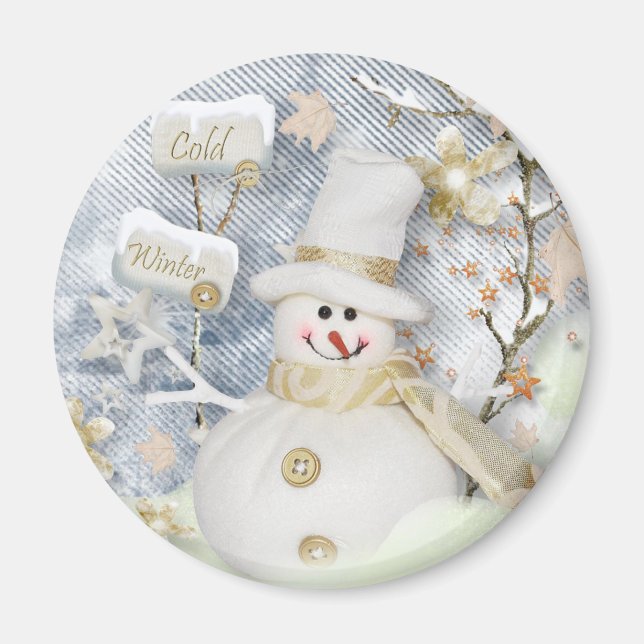 Íman Frio Winter Snowman (Frente)